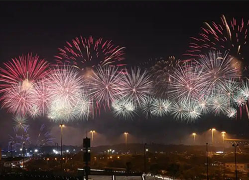 怀安县焰火晚会